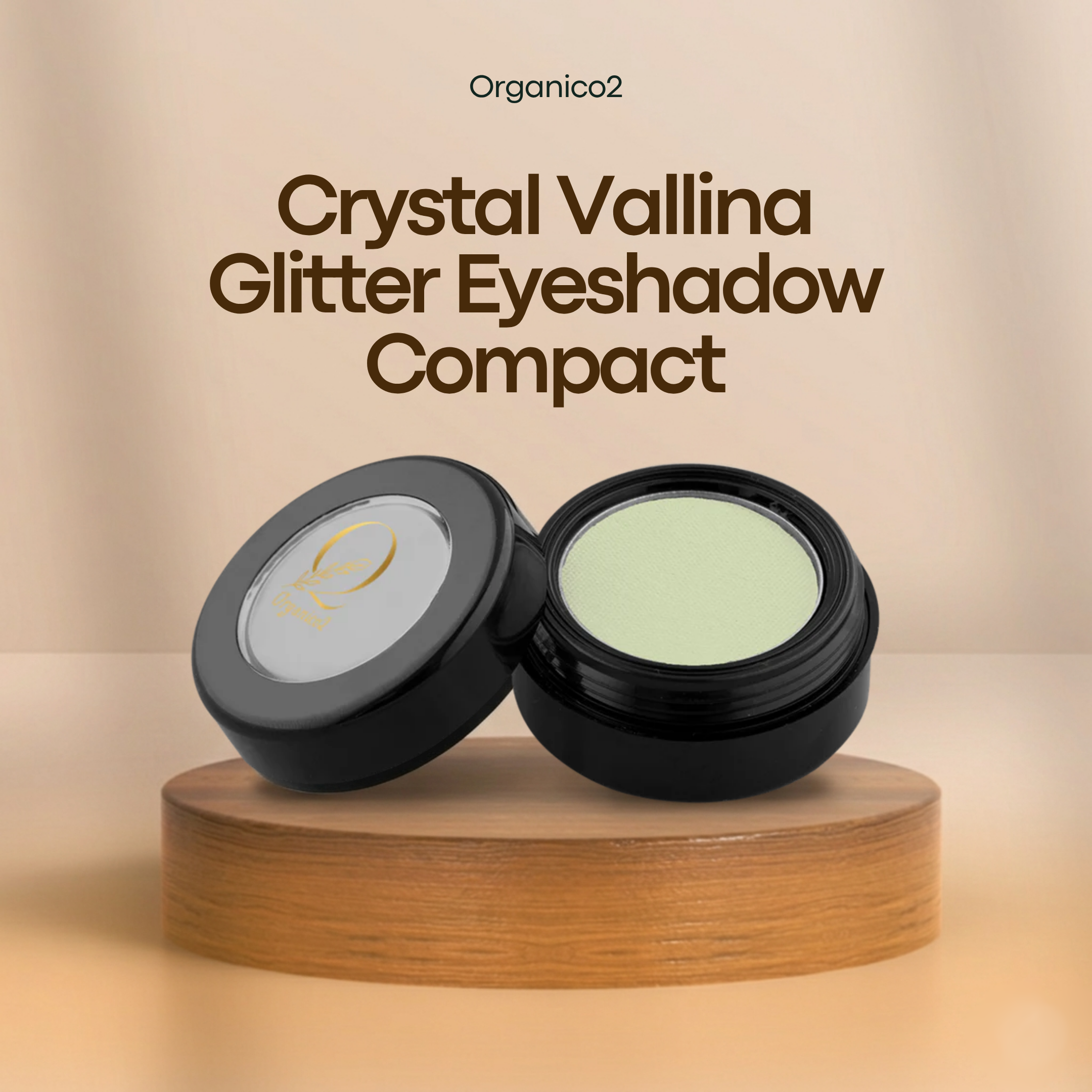 Glitter - Eye Shadow - Crystal Vallina with - Compact