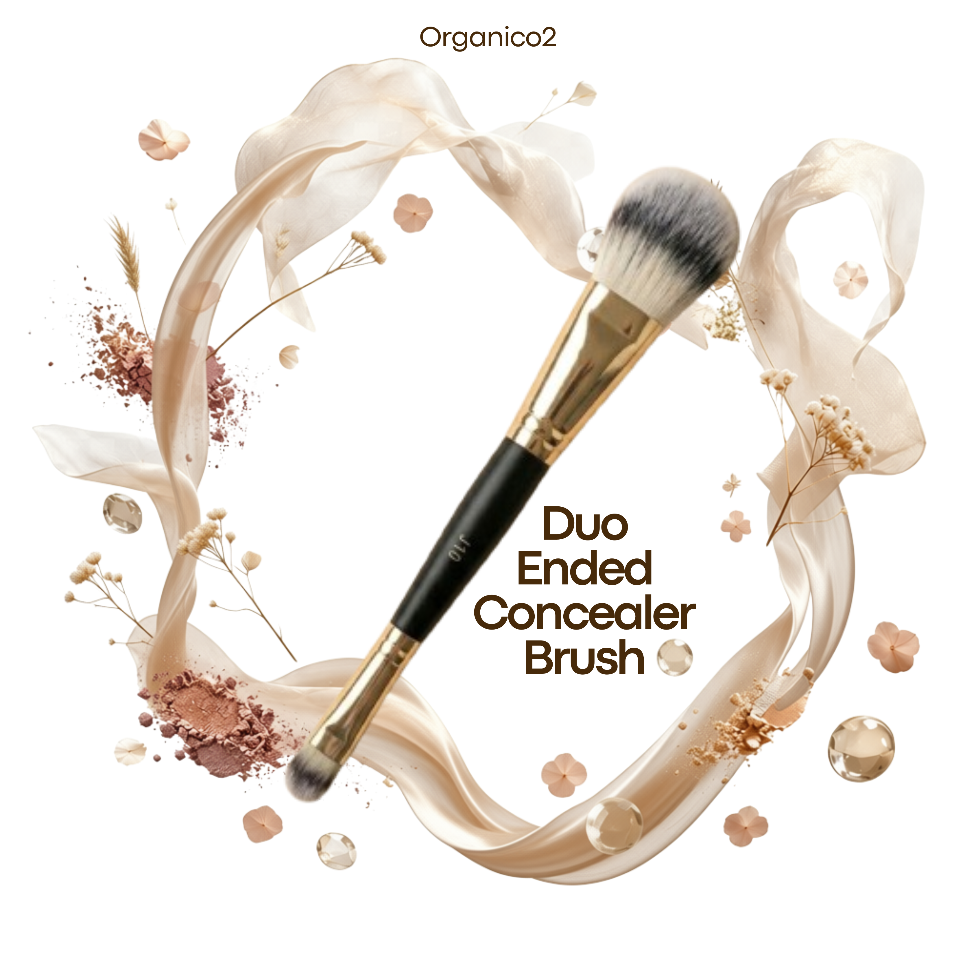Foundation - J10 Duo Ended - and Concealer Brush