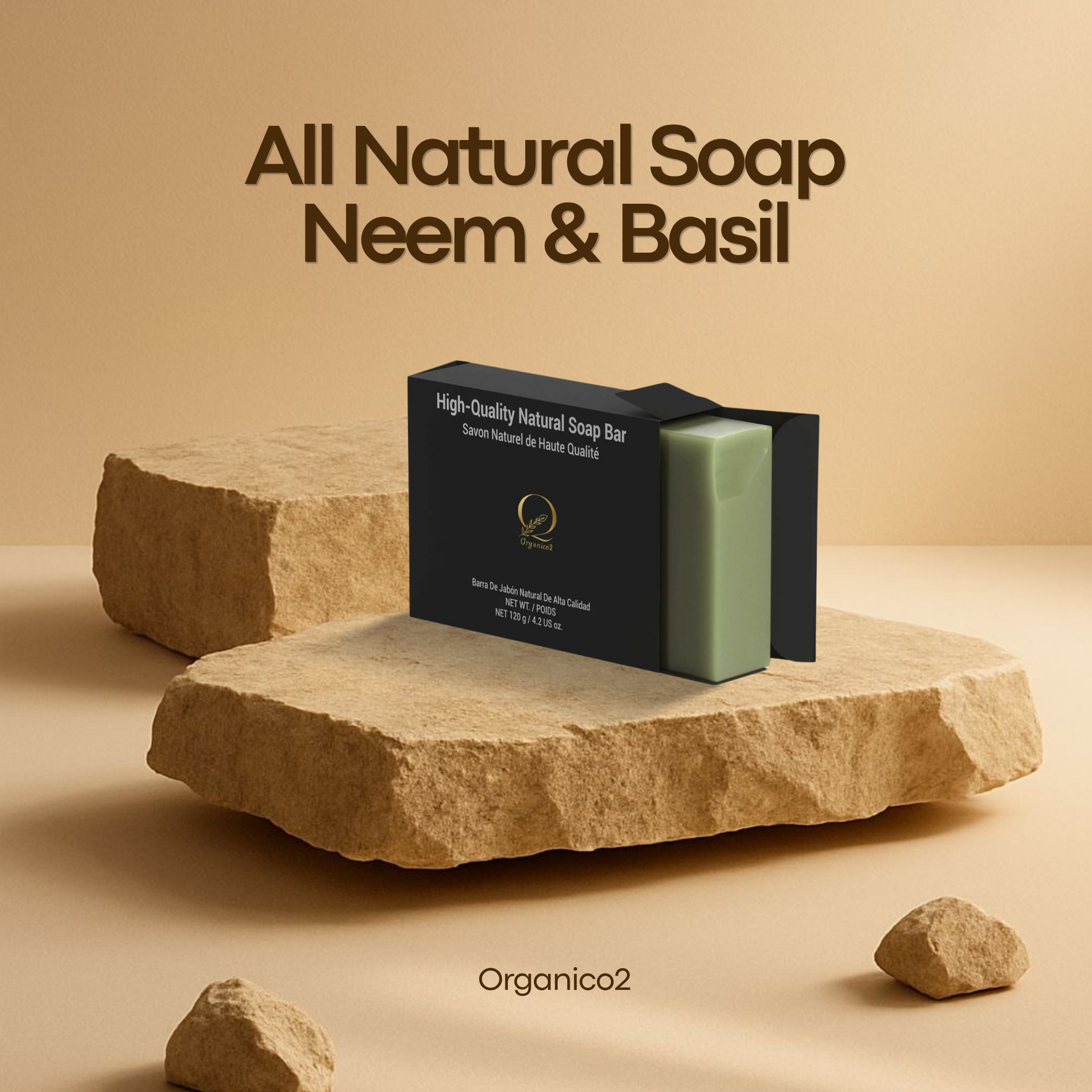 Soap - All Natural - Neem & Basil