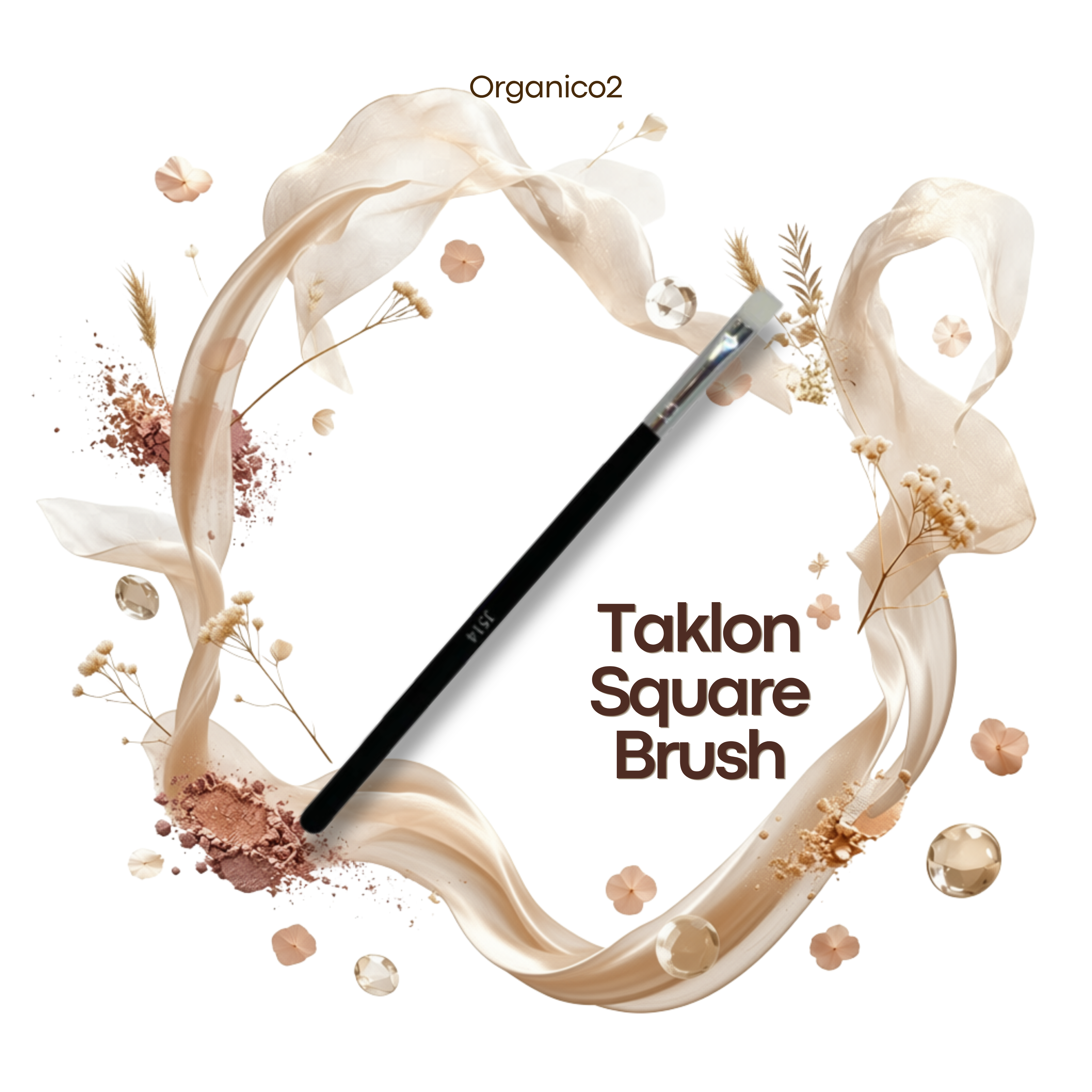 Brush - J514 Taklon Square