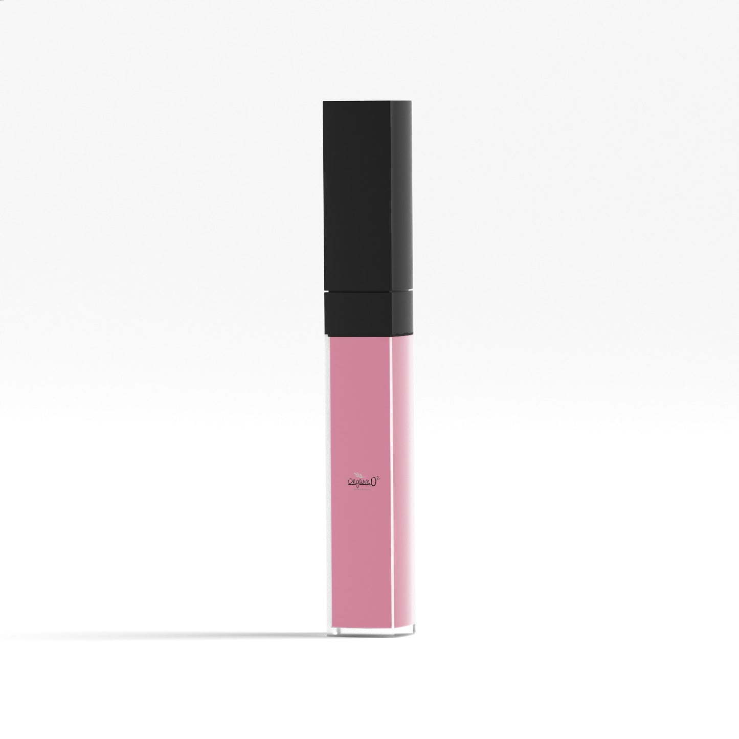 My Store pink liquid-lipstick in sleek black cap packaging with organic lip gloss formula