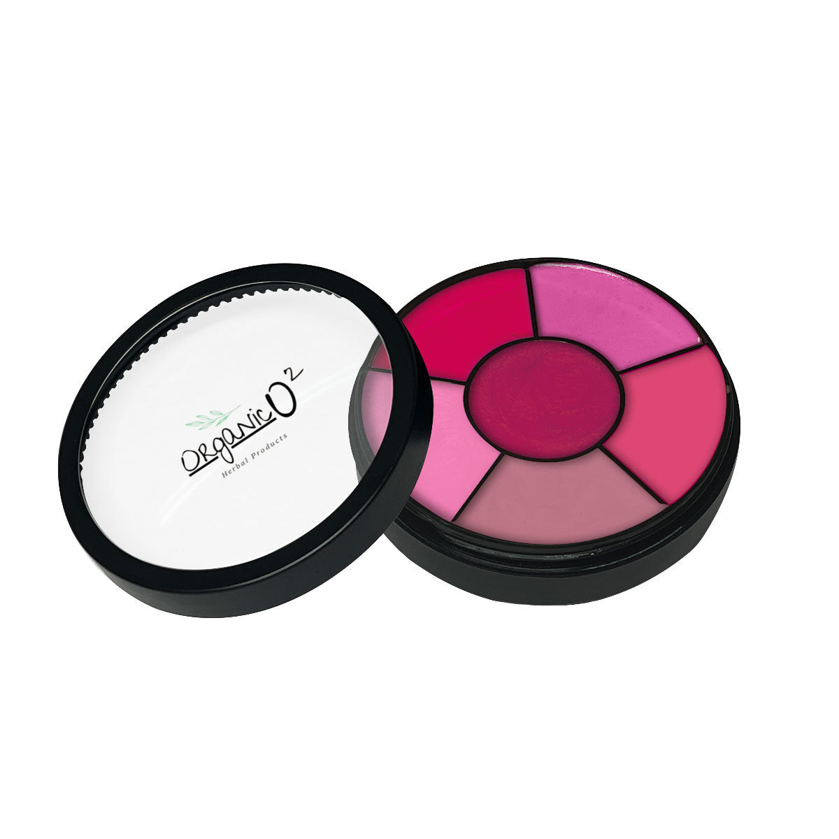 My Store lipstick-wheel with long-lasting organic lip shades in multiple pink and red tones